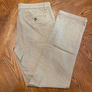 Banana Republic Gavin Lightweight Cotton Dress Pants, Men's 32x34, Brown